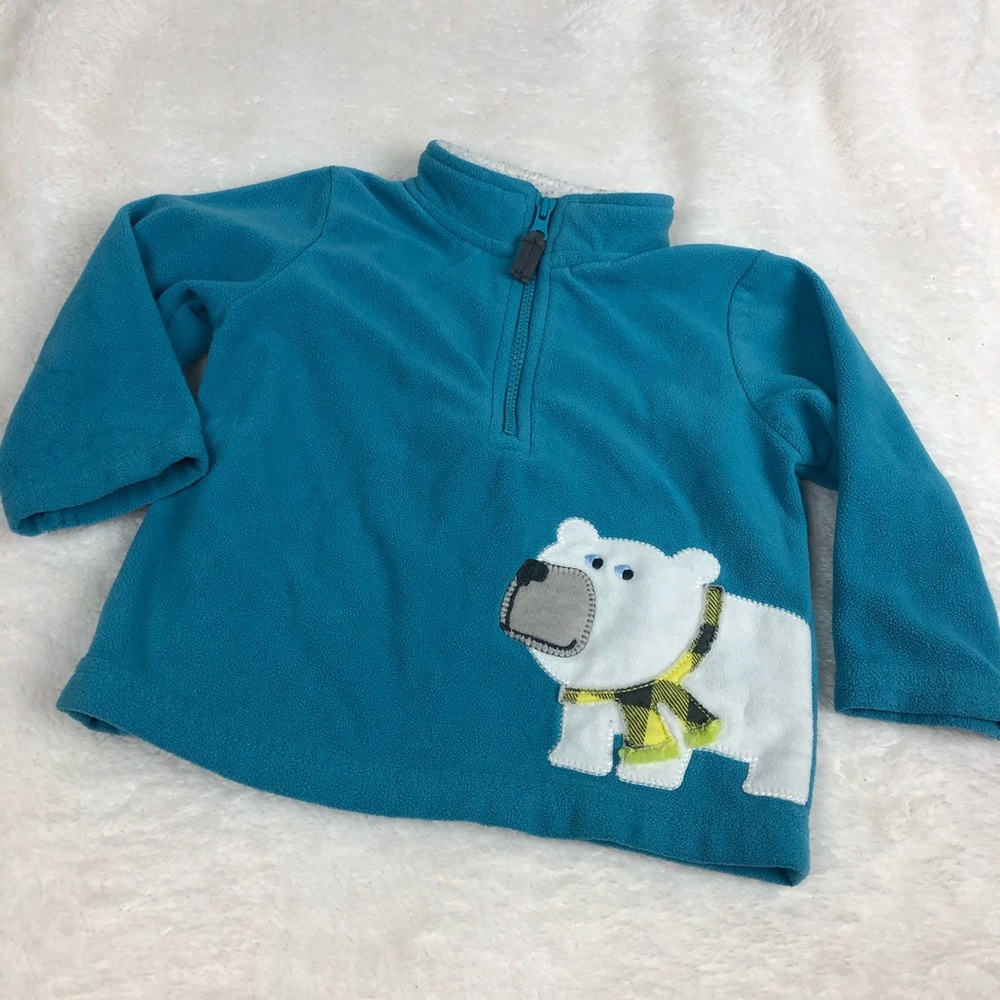 Carter’s infant boys fleece 1/4 zip pullover 9m